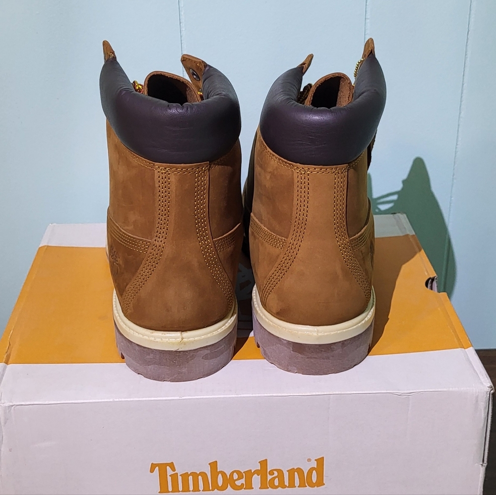 Timberland Premium Men's NIB 6in Waterproof Boot- Rust Nebuck Size 10.5 Medium - Picture 11 of 13